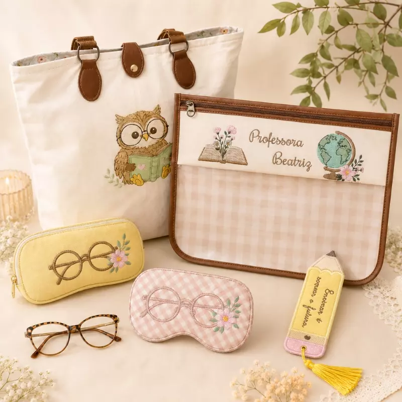 Coleção Dia dos Professores — bordados